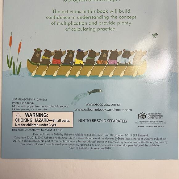 Usborne Multiplying Dividing Wipe Clean Erasable Activity Books Set Of 2 Math - Picture 8 of 15